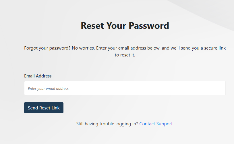 Enter Email Screenshot